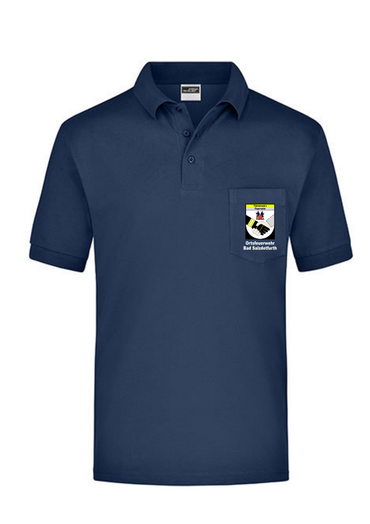 Poloshirt Förderverein Feuerwehr mit Brusttasche
