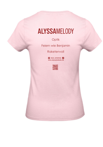T-Shirt Alyssa Melody Damen pink